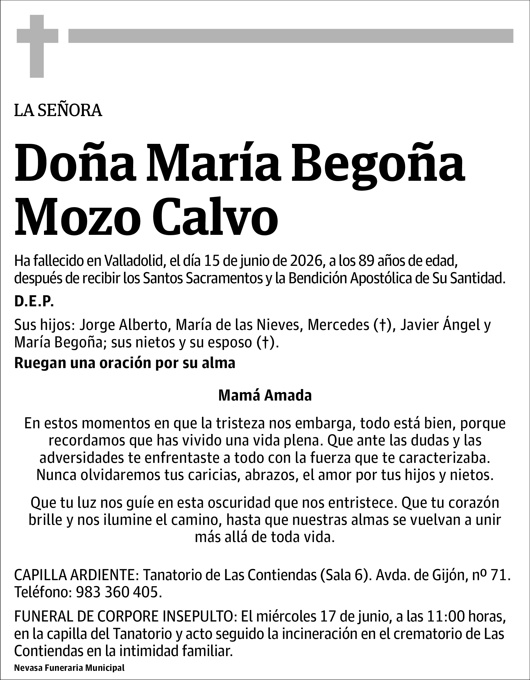 María Begoña Mozo Calvo