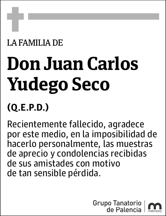 Juan Carlos Agrd. Yudego Seco