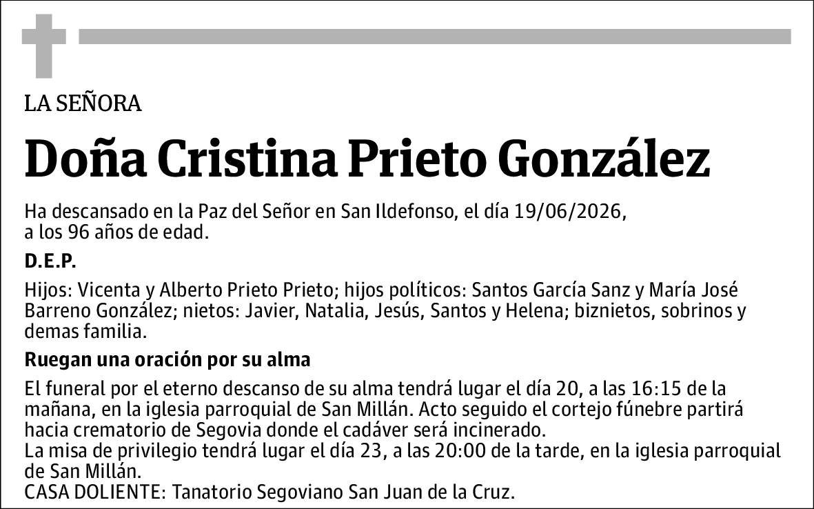 Cristina Prieto Gonzñalez