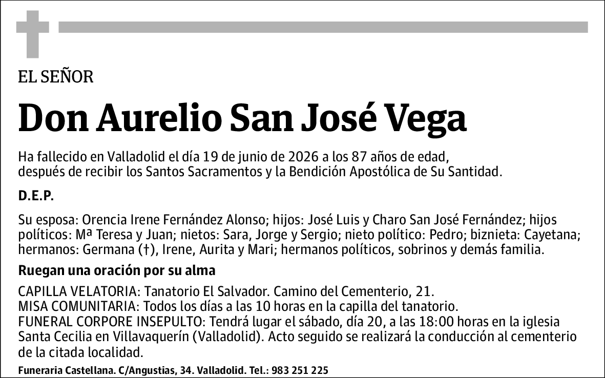 Aurelio San José Vega