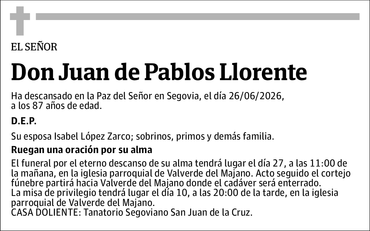 Juan de Pablos Llorente