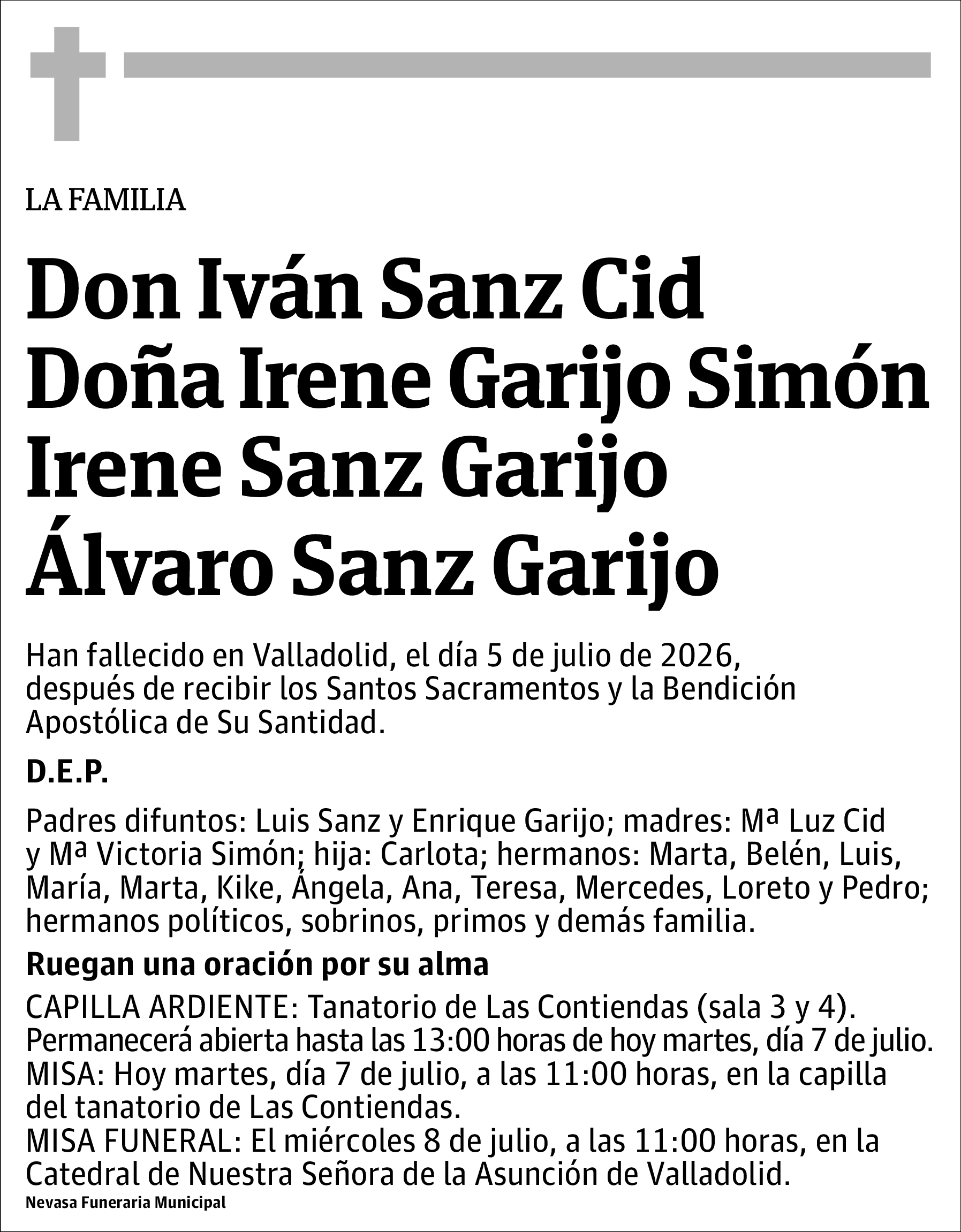 Familia Sanz Garijo