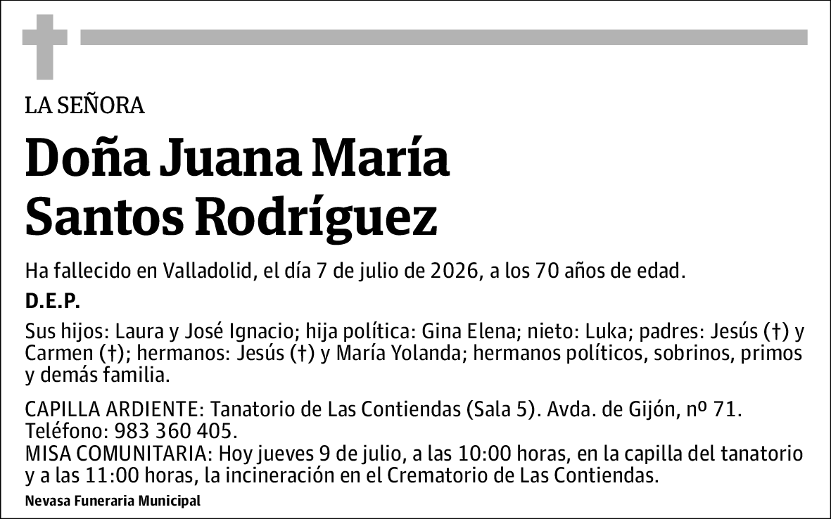Juana María Santos Rodríguez
