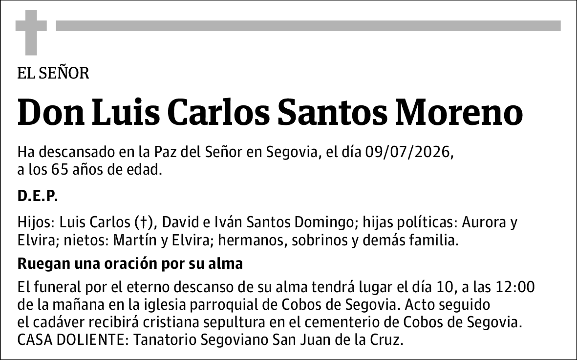 Luis Carlos Santos Moreno
