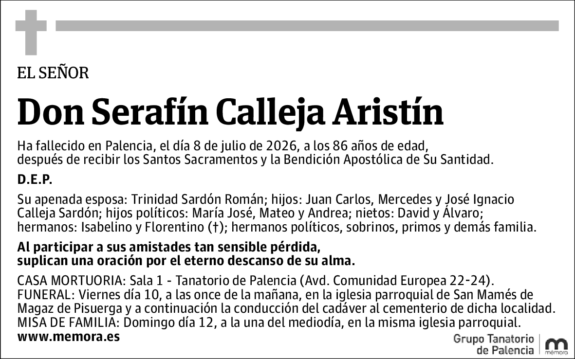 Serafín Calleja Aristín
