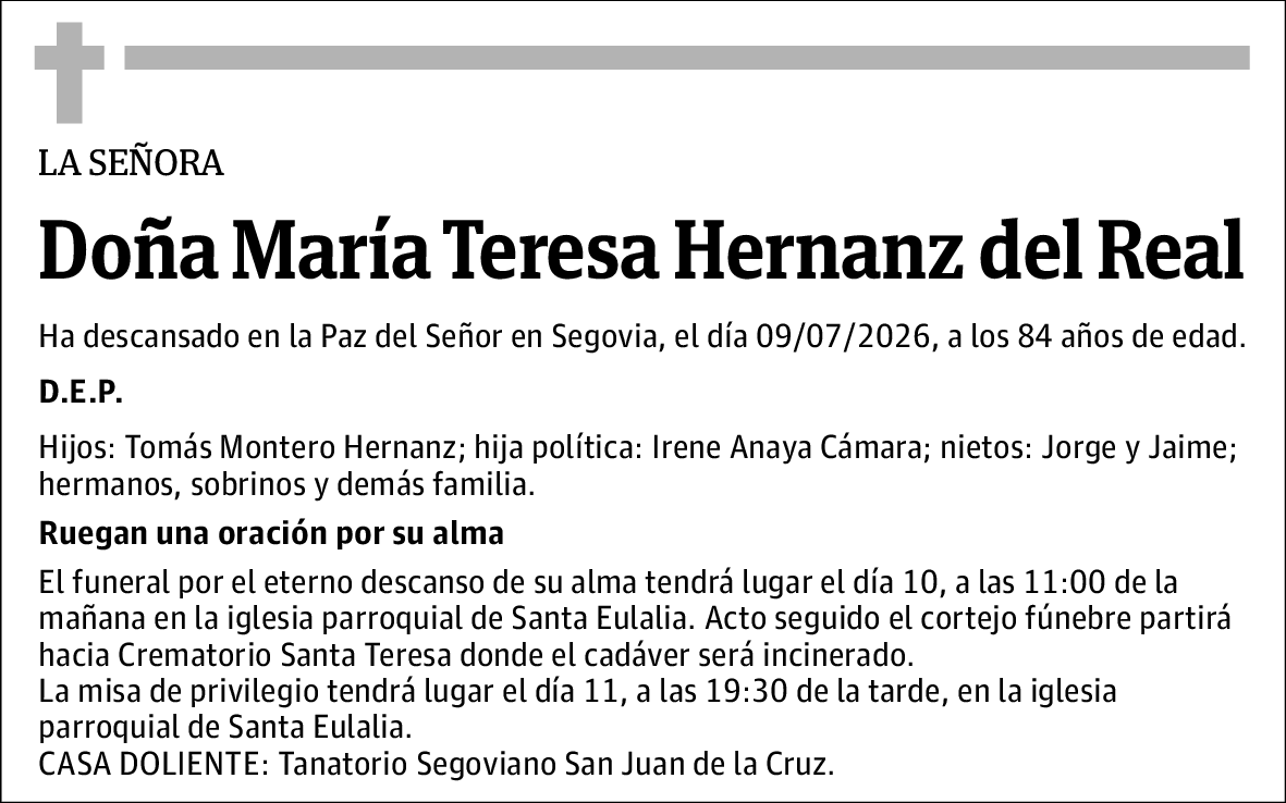 María Teresa Hernanz del Real
