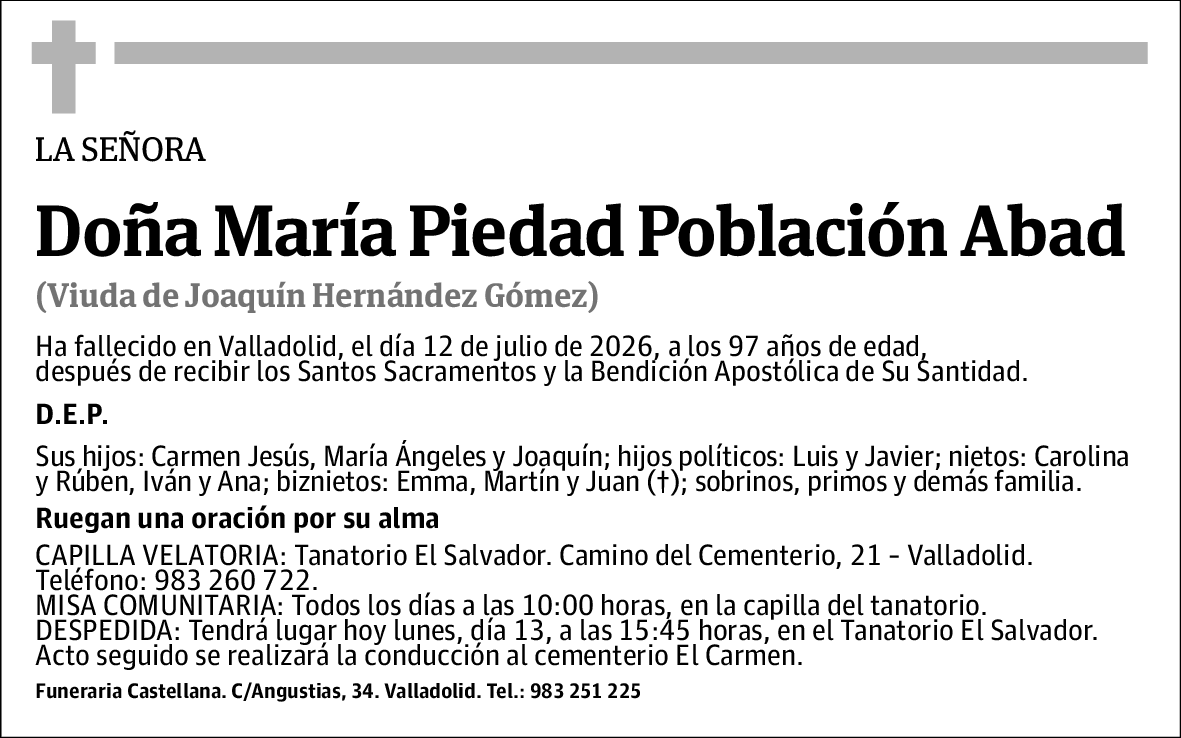Maria Piedad Poblacion Abad