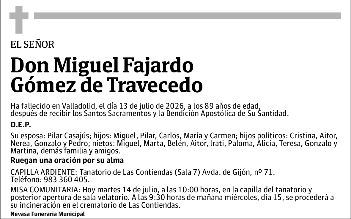 Miguel Fajardo Gómez de Travecedo