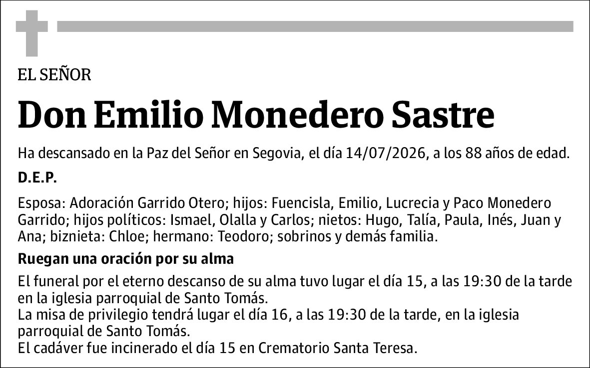 Emilio Monedero Sastre