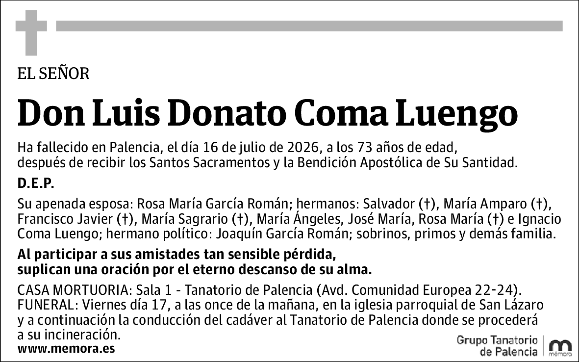 Luis Donato Coma Luengo