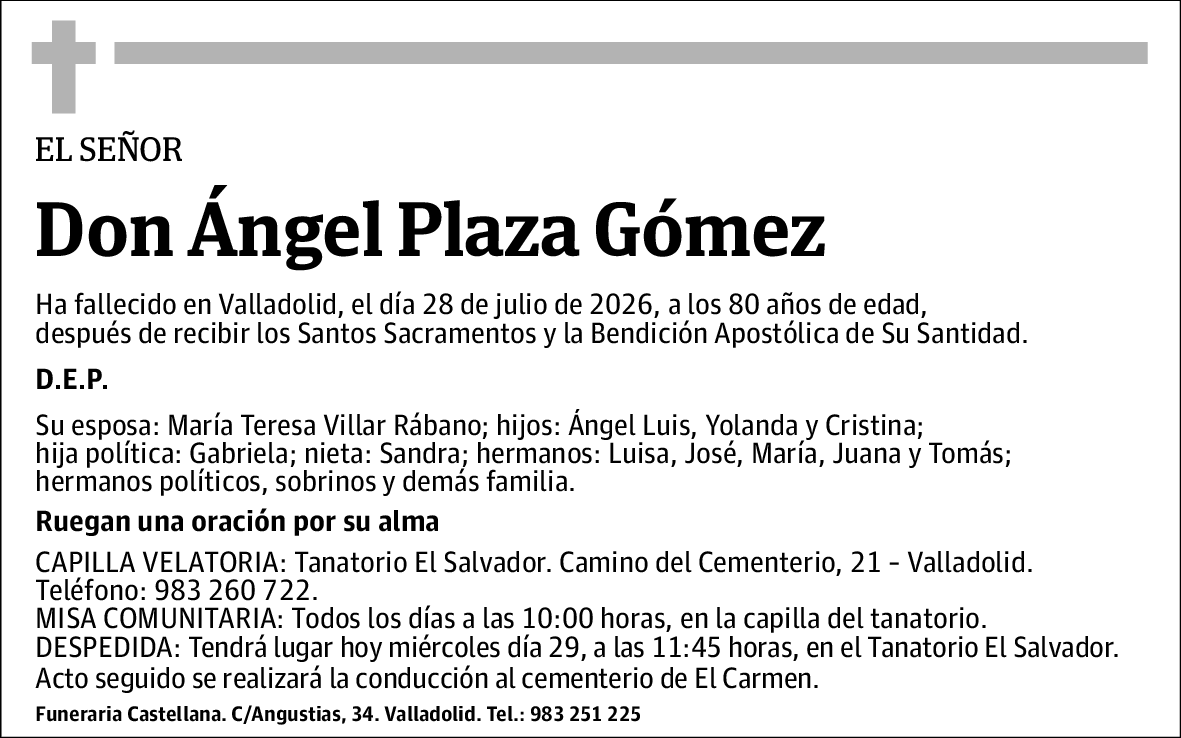 Ángel Plaza Gómez