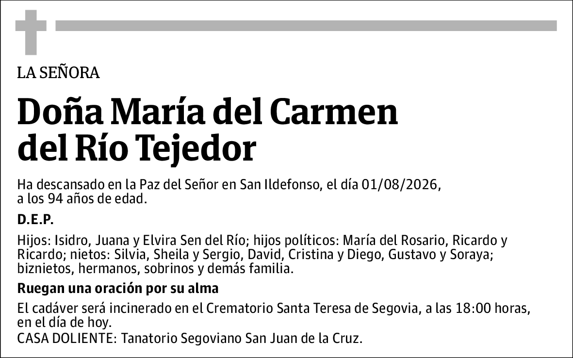 María del Carmen del Rio Tejedor