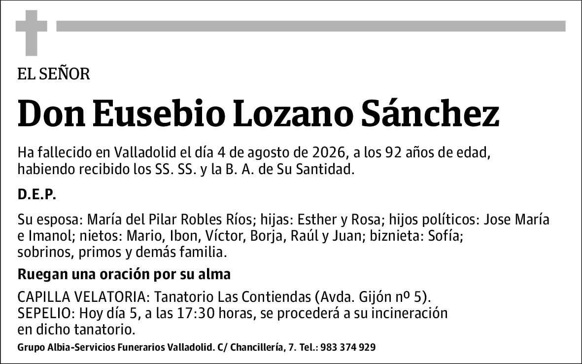 Eusebio Lozano Sánchez