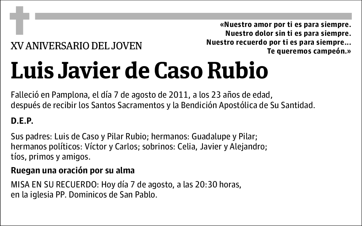Luis Javier de Caso Rubio
