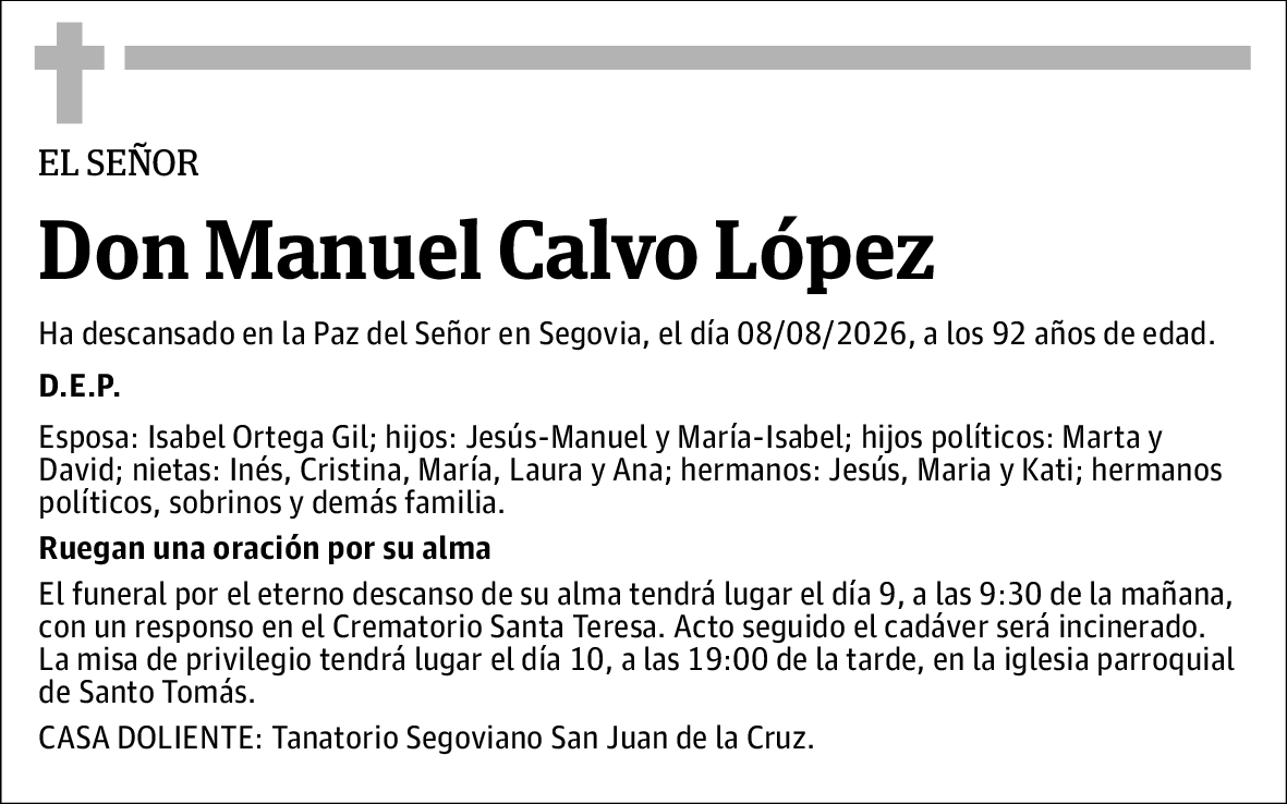 Manuel Calvo López