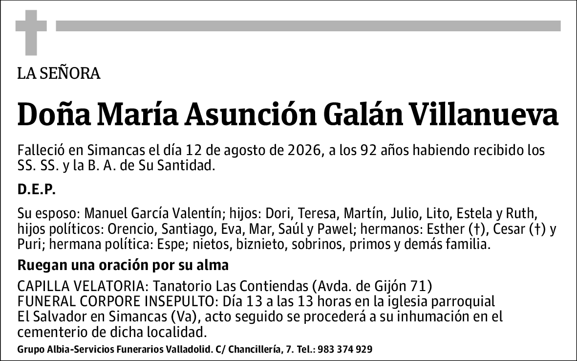 María Asunción Galán Villanueva
