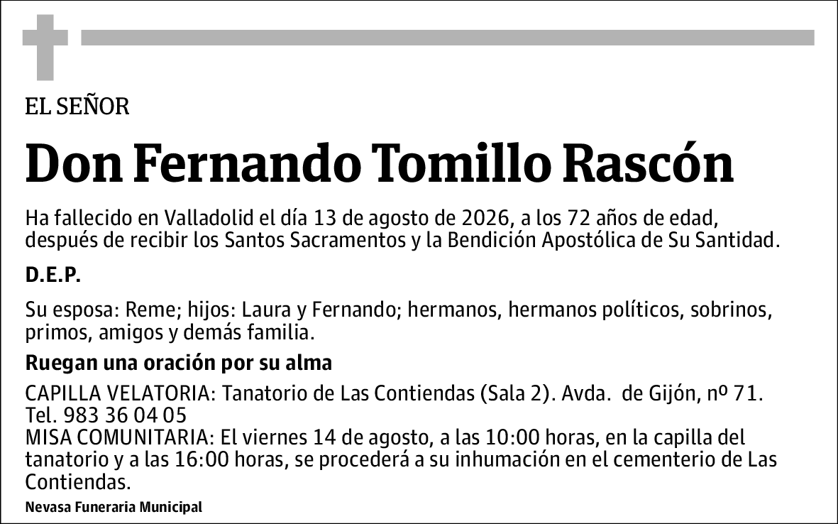 Fernando Tomillo Rascón