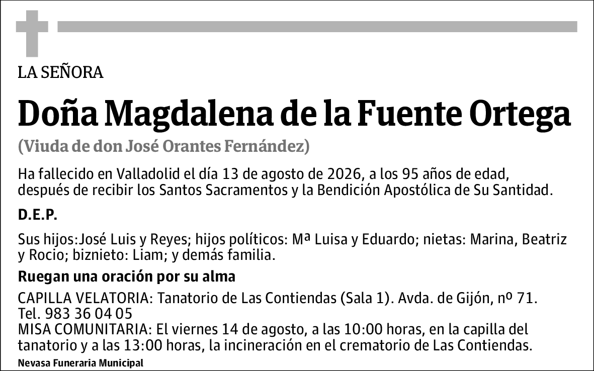 Magdalena de la Fuente Ortega