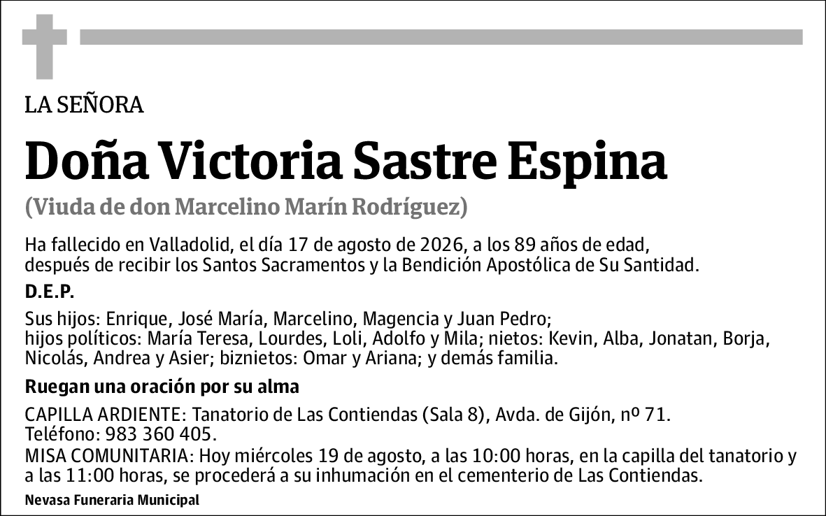 Victoria Sastre Espina