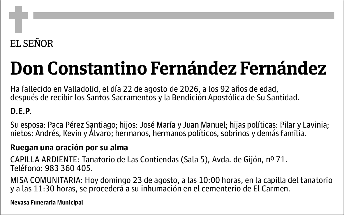 Constantino Fernández Fernández