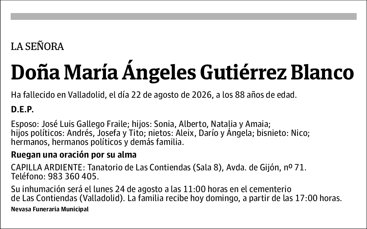 María Ángeles Gutiérrez Blanco