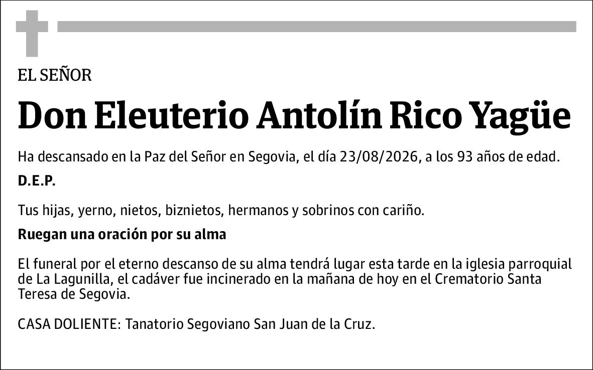 Eleuterio Antolín Rico Yague