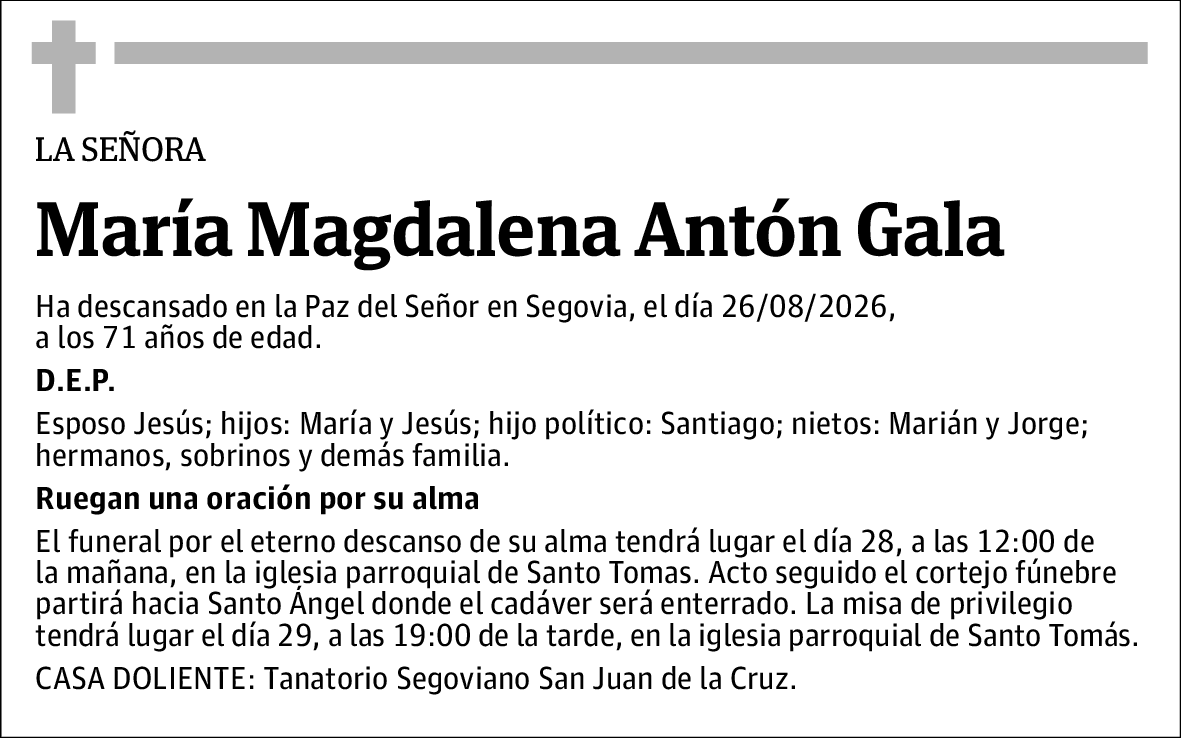María Magdalena Antón Gala