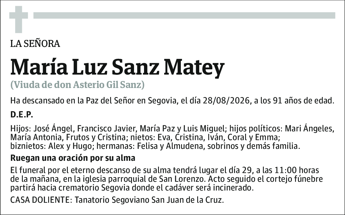 María Luz Sanz Matey