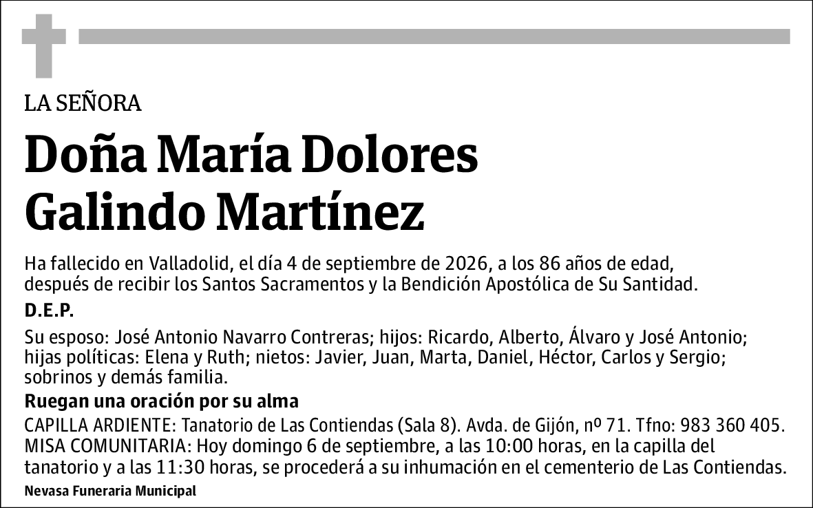 Maria Dolores Galindo Martínez