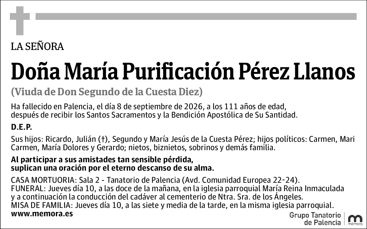 María Purificación Pérez Llanos
