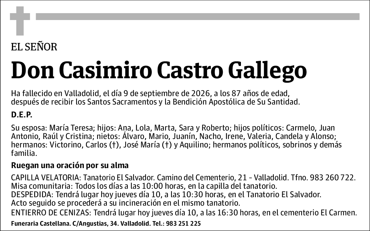 Casimiro Castro Gallego