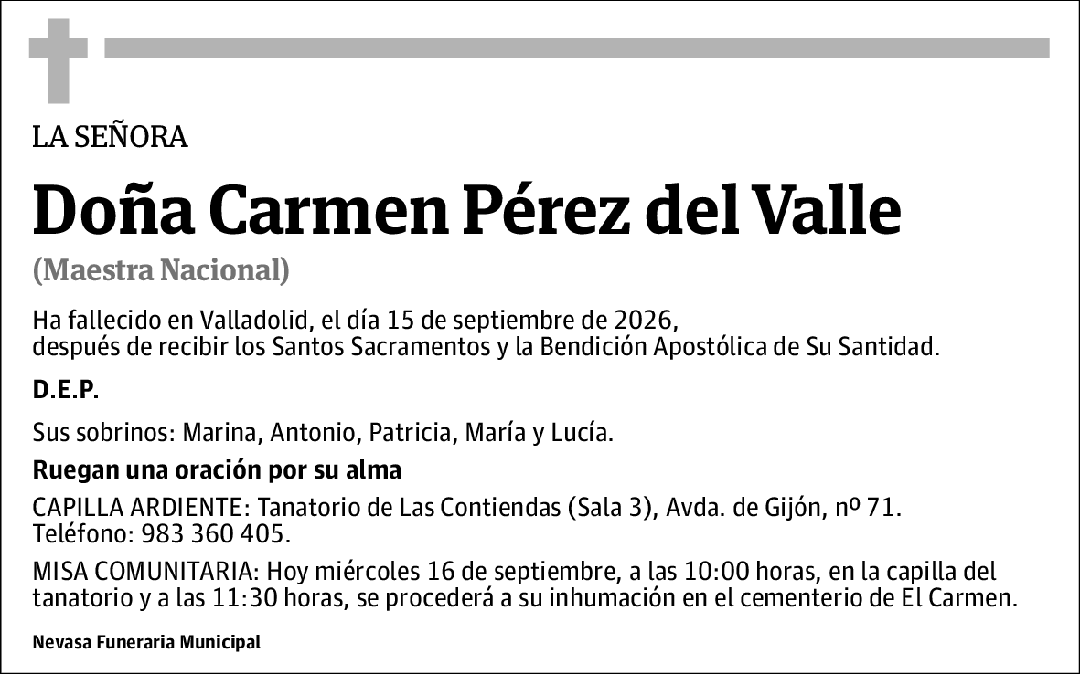 Carmen Pérez del Valle