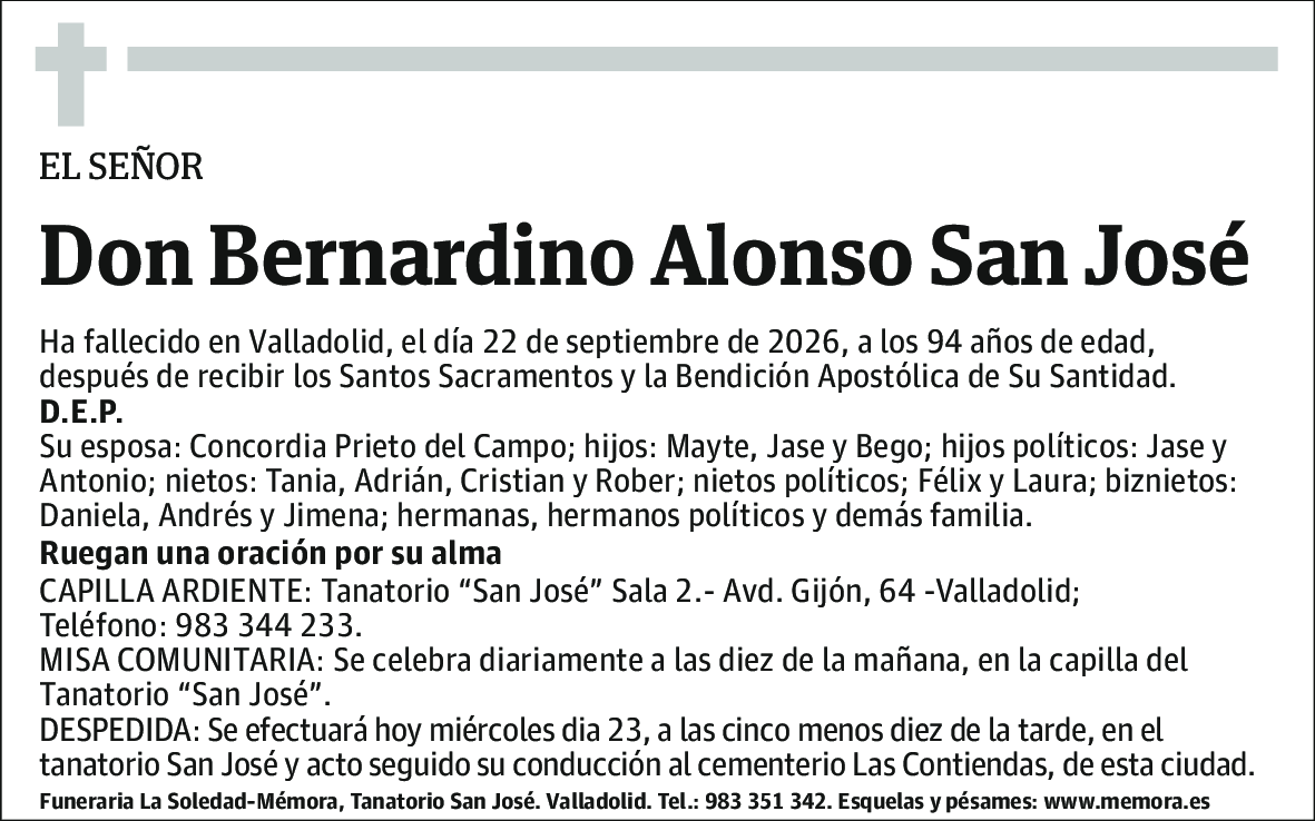 Bernardino Alonso San José