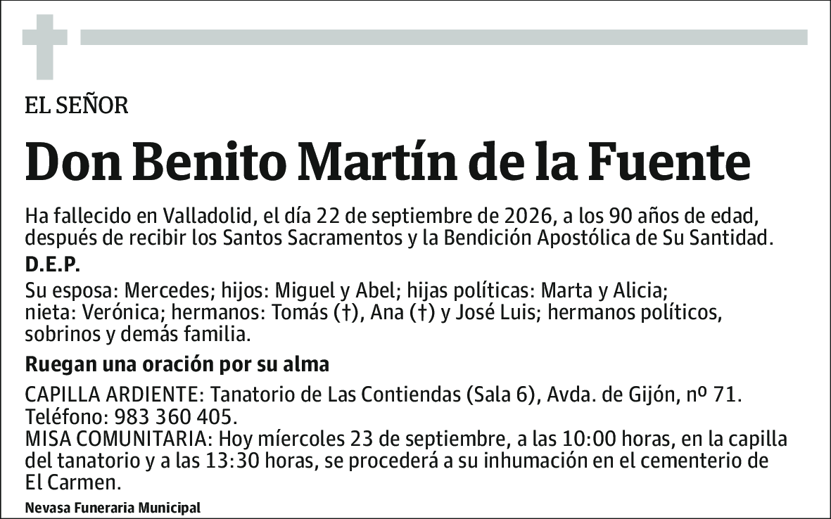 Benito Martín de la Fuente