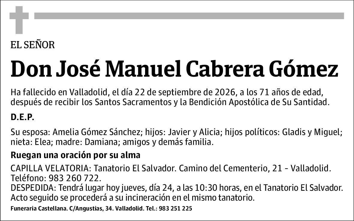 José Manuel Cabrera Gómez