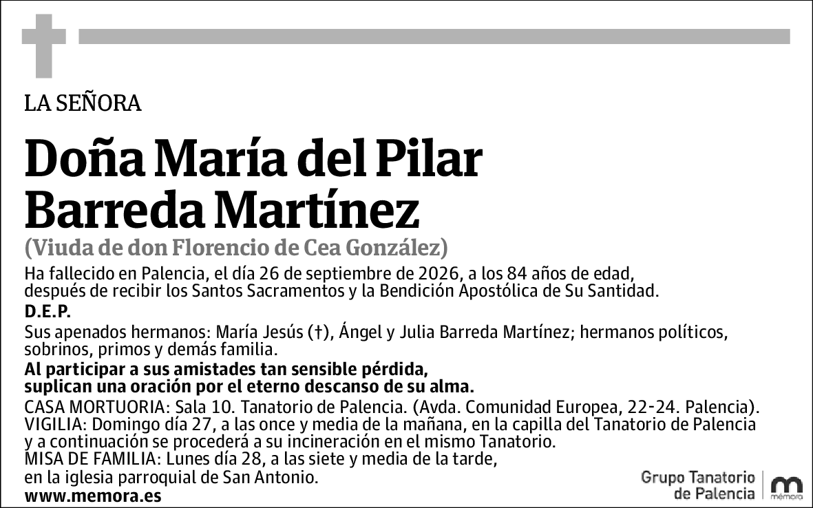 María del Pilar Barreda Martínez