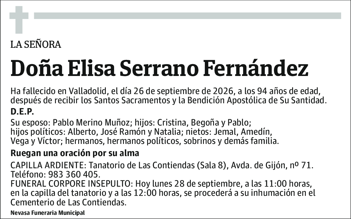 Elisa Serrano Fernández