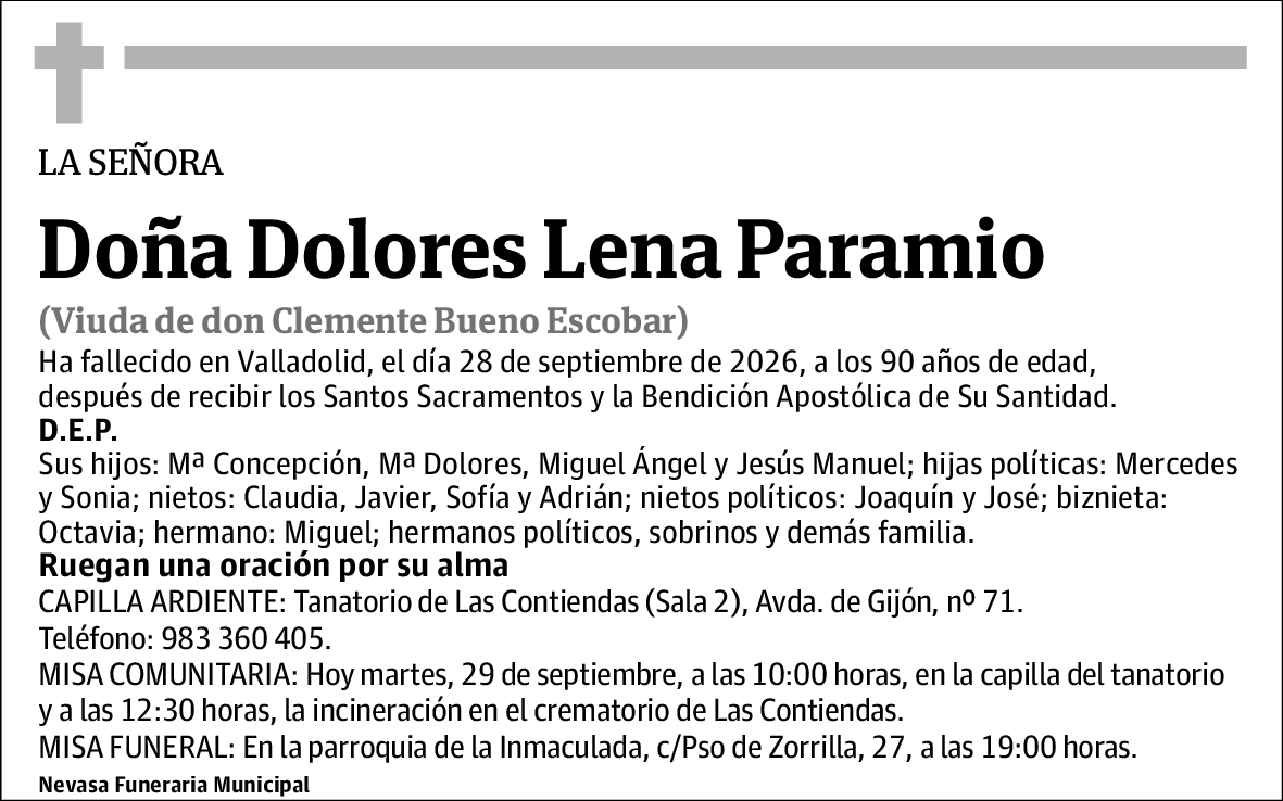 Dolores Lena Paramio