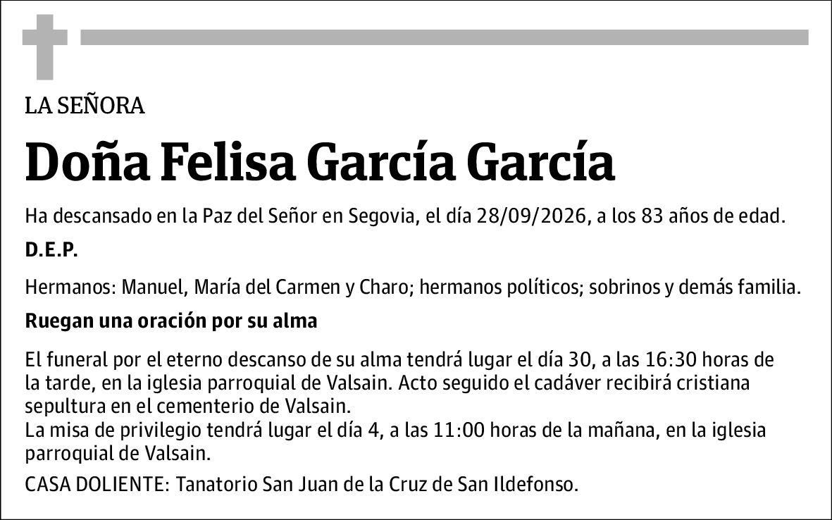Felisa García García