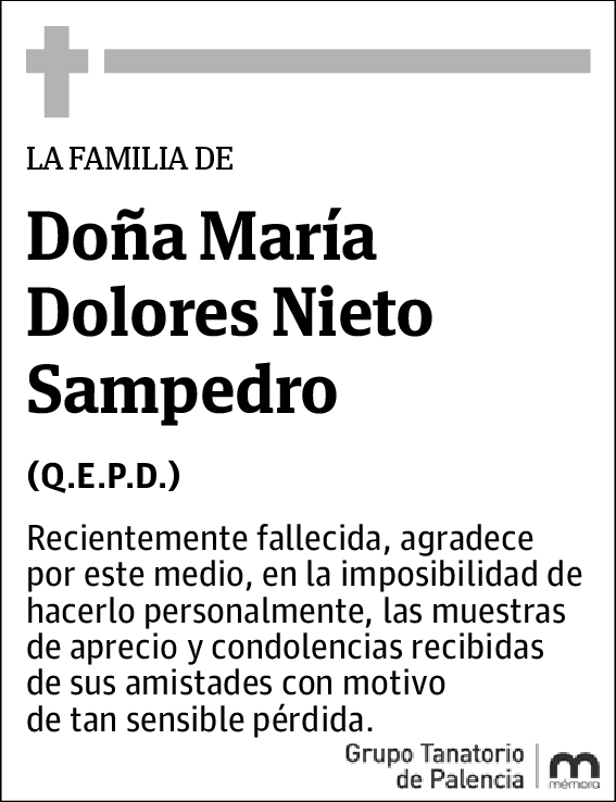 María Dolores Nieto Sampedro