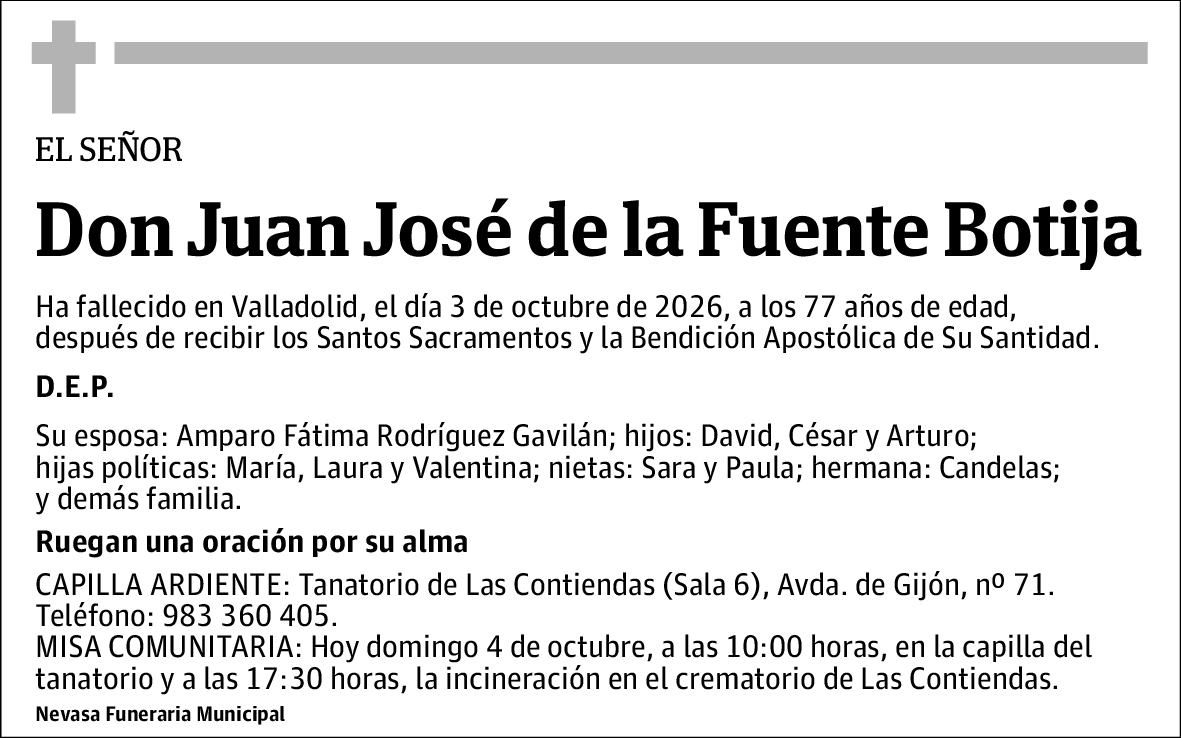 Juan José de la Fuente Botija
