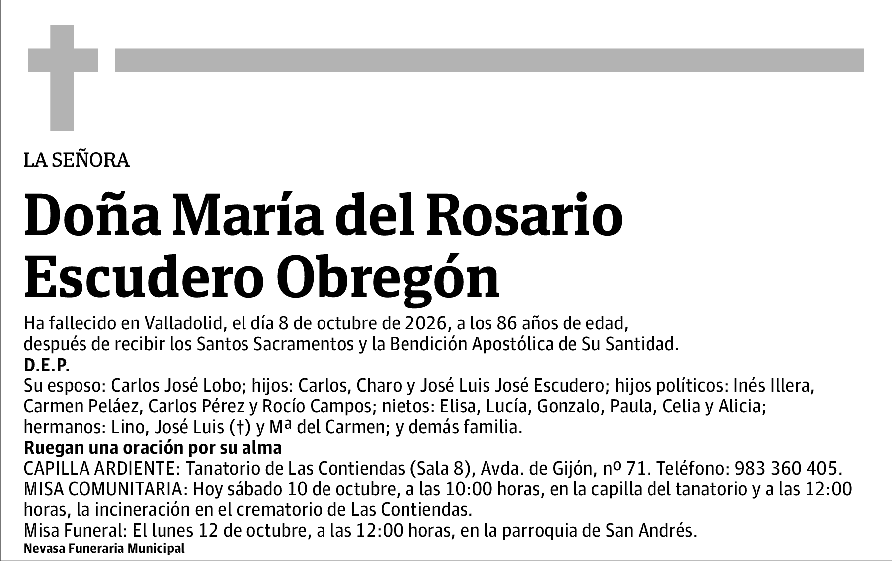 María del Rosario Escudero Obregón