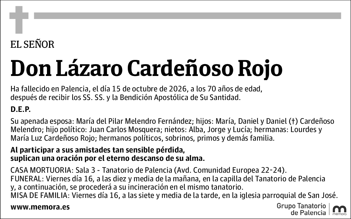 Lázaro Cardeñoso Rojo