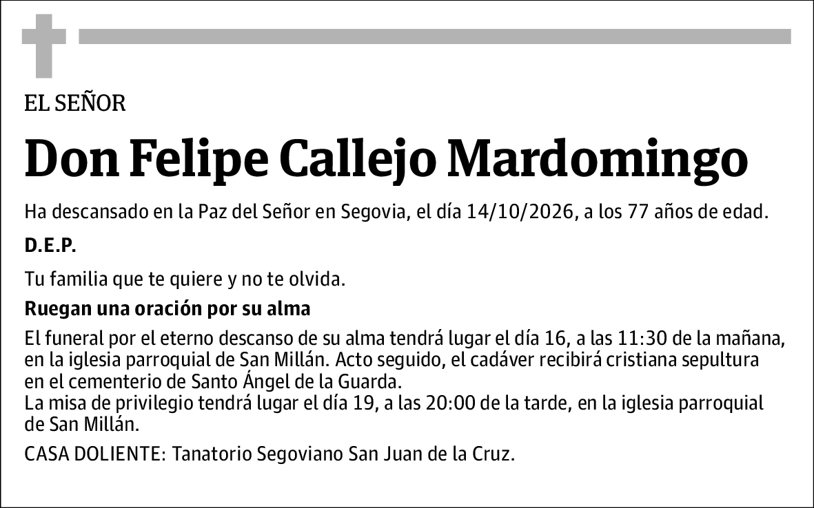 Felipe Callejo Mardomingo