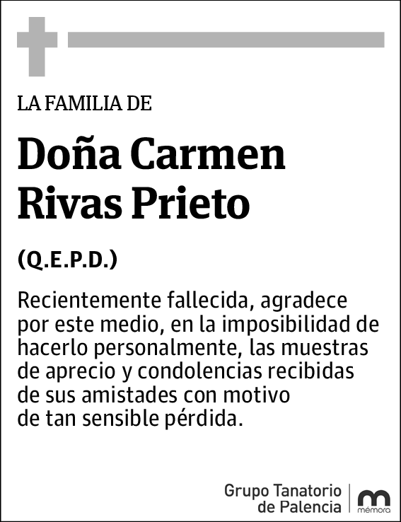 Doña Carmen Rivas Prieto
