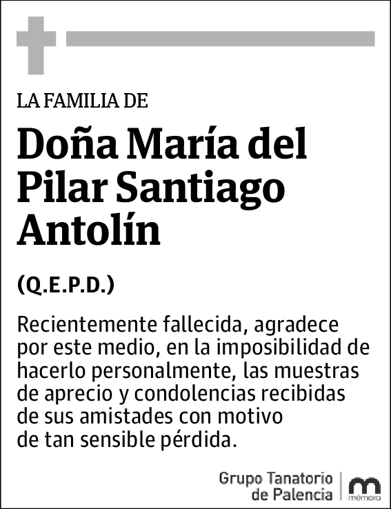 María del Pilar Santiago Antolín