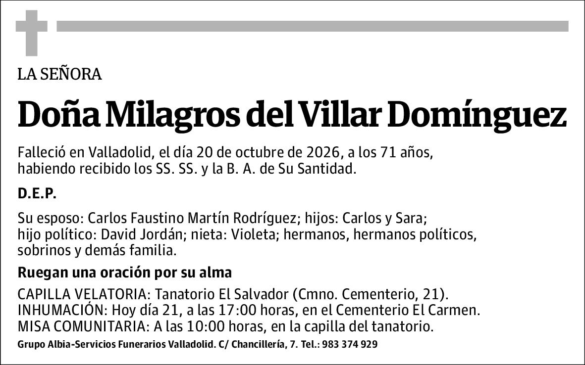 Milagros del Villar Domínguez