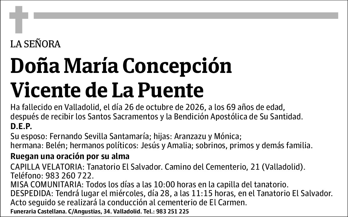 María Concepción Vicente de la Puente