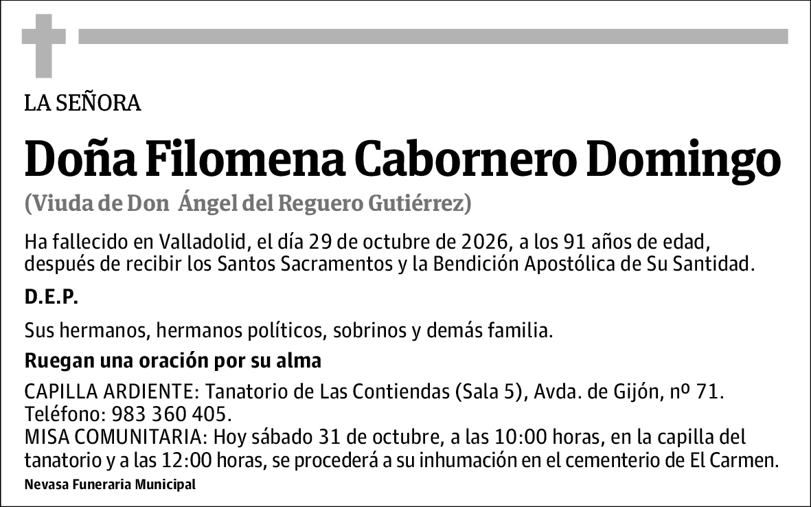 Filomena Carbonero Domingo