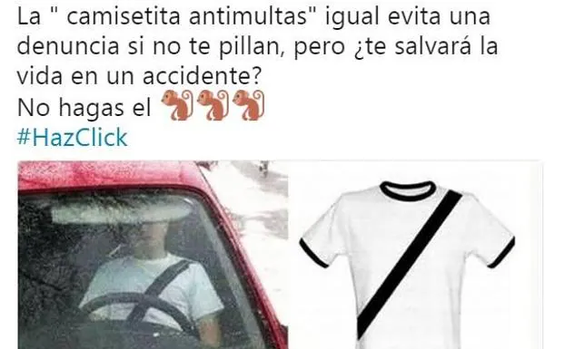 Doméstico tetraedro papa La Guardia Civil habla sobre las camisetas antimultas | El Norte de Castilla